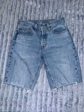 Levi's 501 Light Blue Denim Jorts